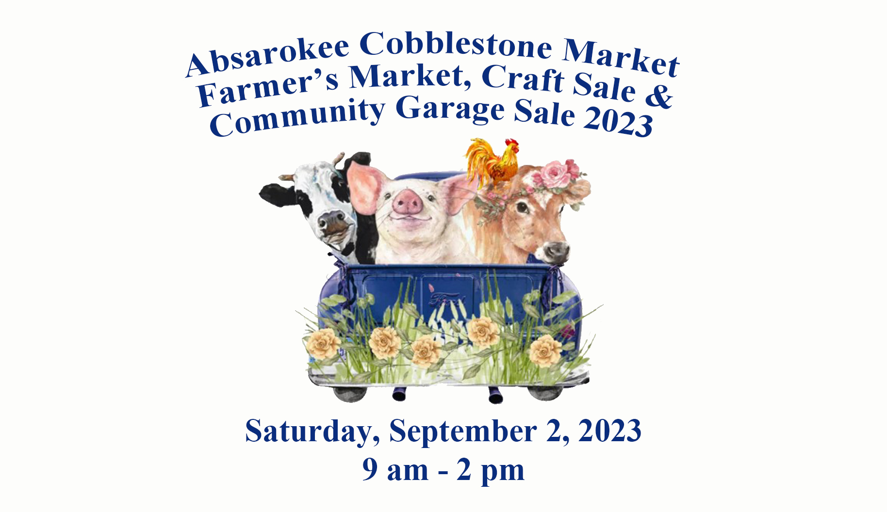 Absarokee Cobblestone Market: Farmer’s Market, Craft Sale and Community Garage Sale 2023